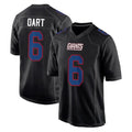 Punc NY.Giants #6 Jaxson Dart Player Carbon Fashion Limited Home Game Stitched Jerseys