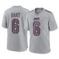 Punc NY.Giants #6 Jaxson Dart Player Gray Atmosphere Fashion Limited Game Stitched Jerseys