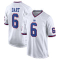 Punc NY.Giants #6 Jaxson Dart Player White Game Home Stitched Jerseys