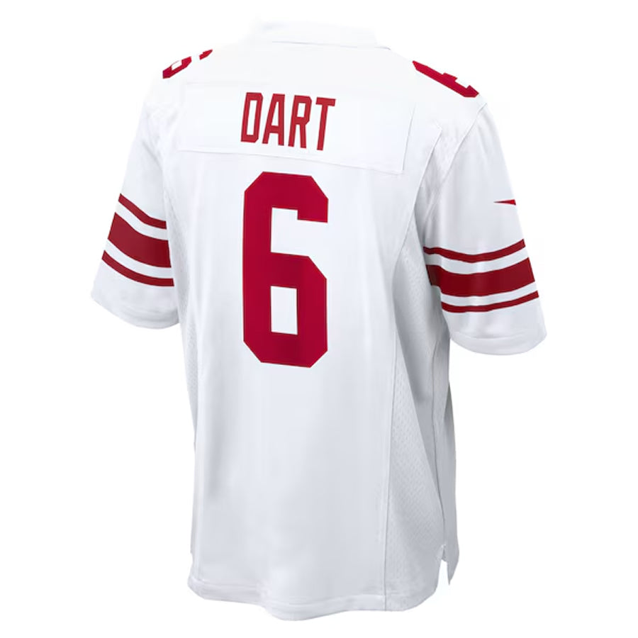 Punc NY.Giants #6 Jaxson Dart Player White Home Game Stitched Jerseys