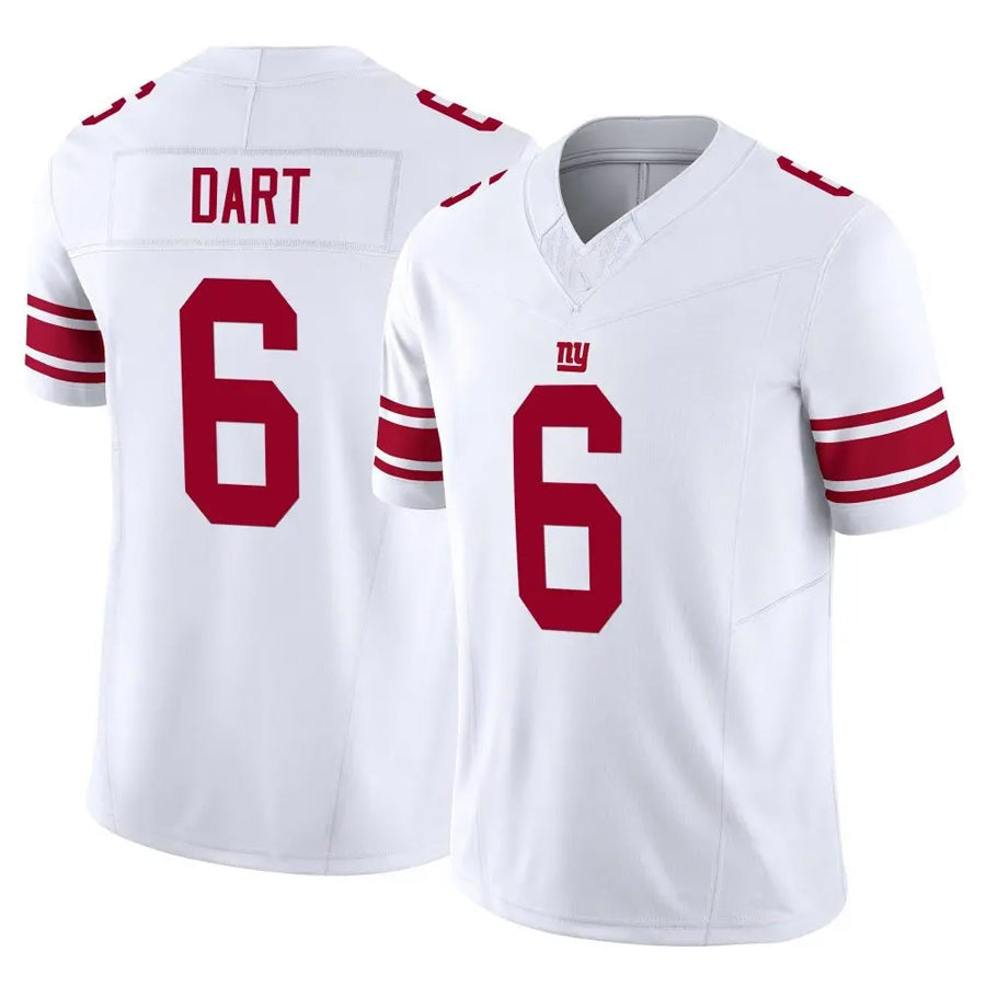 Punc NY.Giants #6 Jaxson Dart Player White Vapor F.U.S.E. Limited Stitched Jerseys