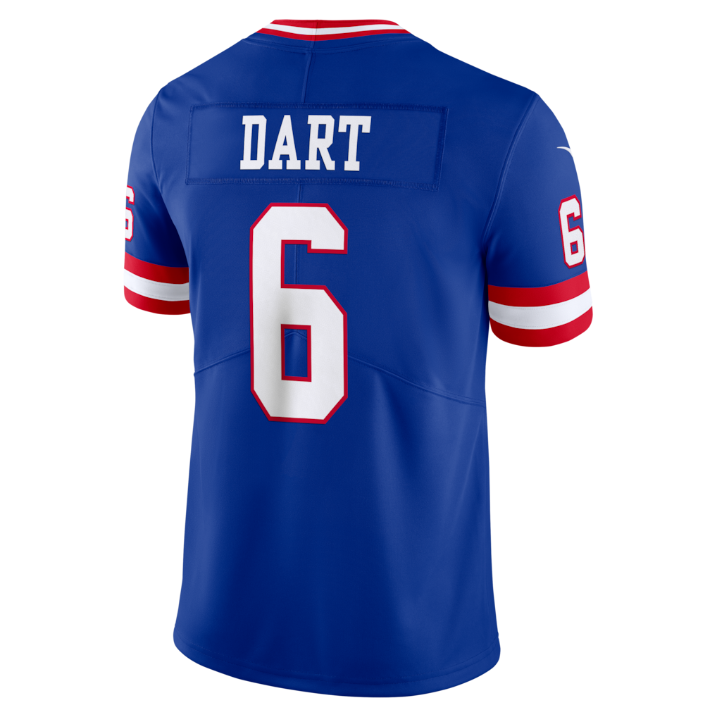 Punc NY.Giants #6 Jaxson Dart Royal Legacy Vapor Untouchable Stitched Limited Jerseys