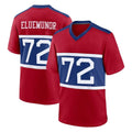 Punc NY.Giants #72 Jermaine Eluemunor Player Red Century Home Game Stitched Jerseys