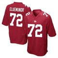 Punc NY.Giants #72 Jermaine Eluemunor Player Red Home Game Stitched Jerseys