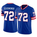 Punc NY.Giants #72 Jermaine Eluemunor Player Royal Classic Vapor Home Game Stitched Jerseys