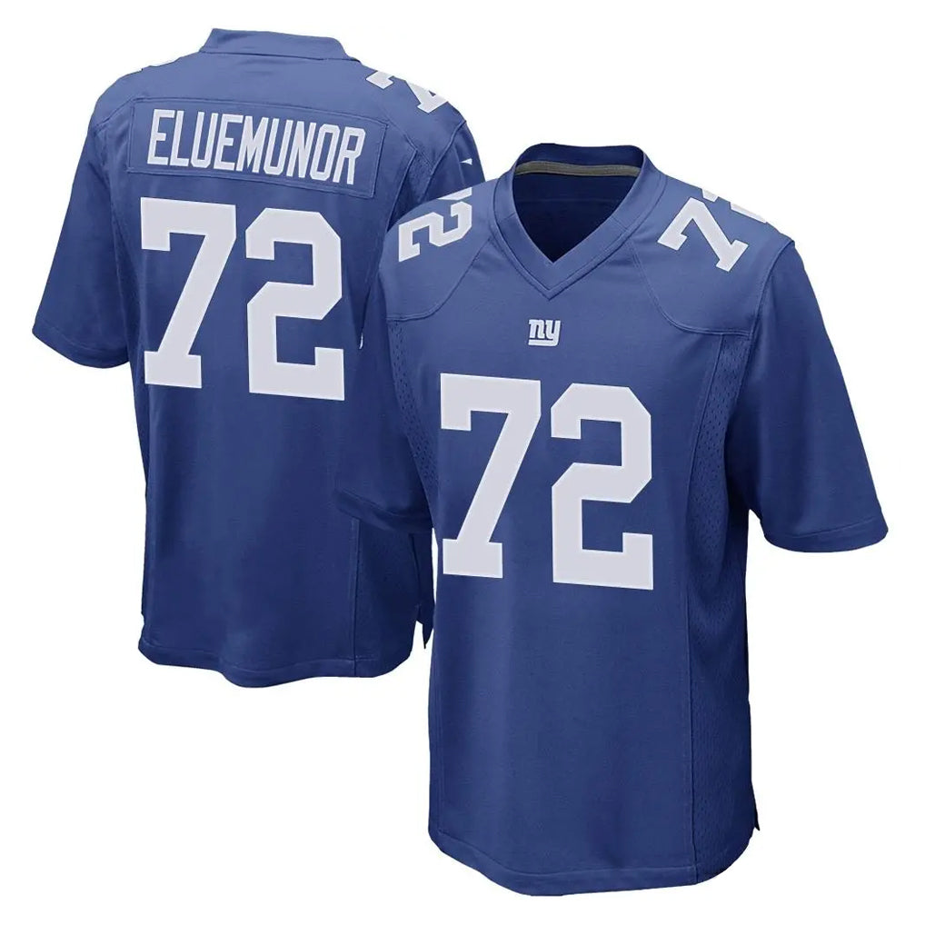 Punc NY.Giants #72 Jermaine Eluemunor Player Royal Home Game Stitched Jerseys