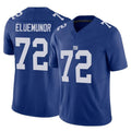 Punc NY.Giants #72 Jermaine Eluemunor Player Royal Limited Vapor F.U.S.E. Home Game Stitched Jerseys