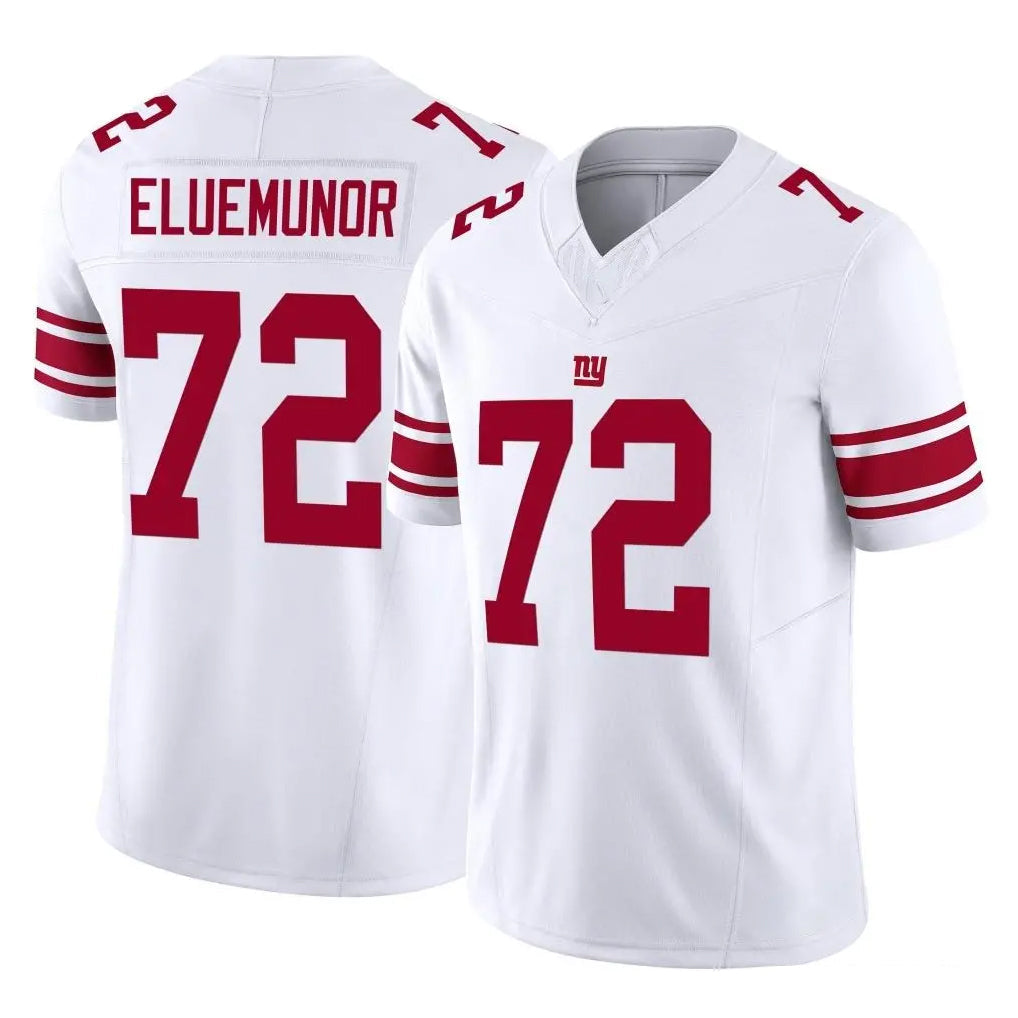 Punc NY.Giants #72 Jermaine Eluemunor Player White Limited Vapor F.U.S.E. Home Game Stitched Jerseys