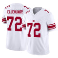 Punc NY.Giants #72 Jermaine Eluemunor Player White Limited Vapor F.U.S.E. Home Game Stitched Jerseys