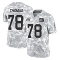 Punc NY.Giants #78 Andrew Thomas Player Arctic Camo Salute To Service Limited Game Stitched Jerseys