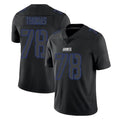 Punc NY.Giants #78 Andrew Thomas Player Black Impact Limited Home Game Stitched Jerseys