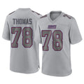 Punc NY.Giants #78 Andrew Thomas Player Gray Atmosphere Fashion Limited Game Stitched Jerseys