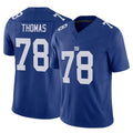 Punc NY.Giants #78 Andrew Thomas Player Royal Limited Vapor F.U.S.E. Home Game Stitched Jerseys