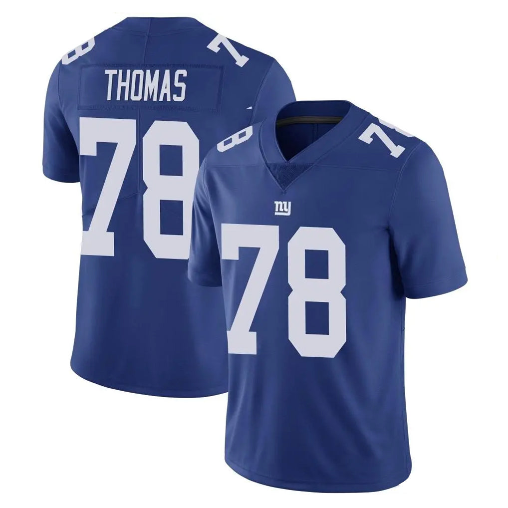 Punc NY.Giants #78 Andrew Thomas Player Royal Limited Vapor Untouchable Home Game Stitched Jerseys