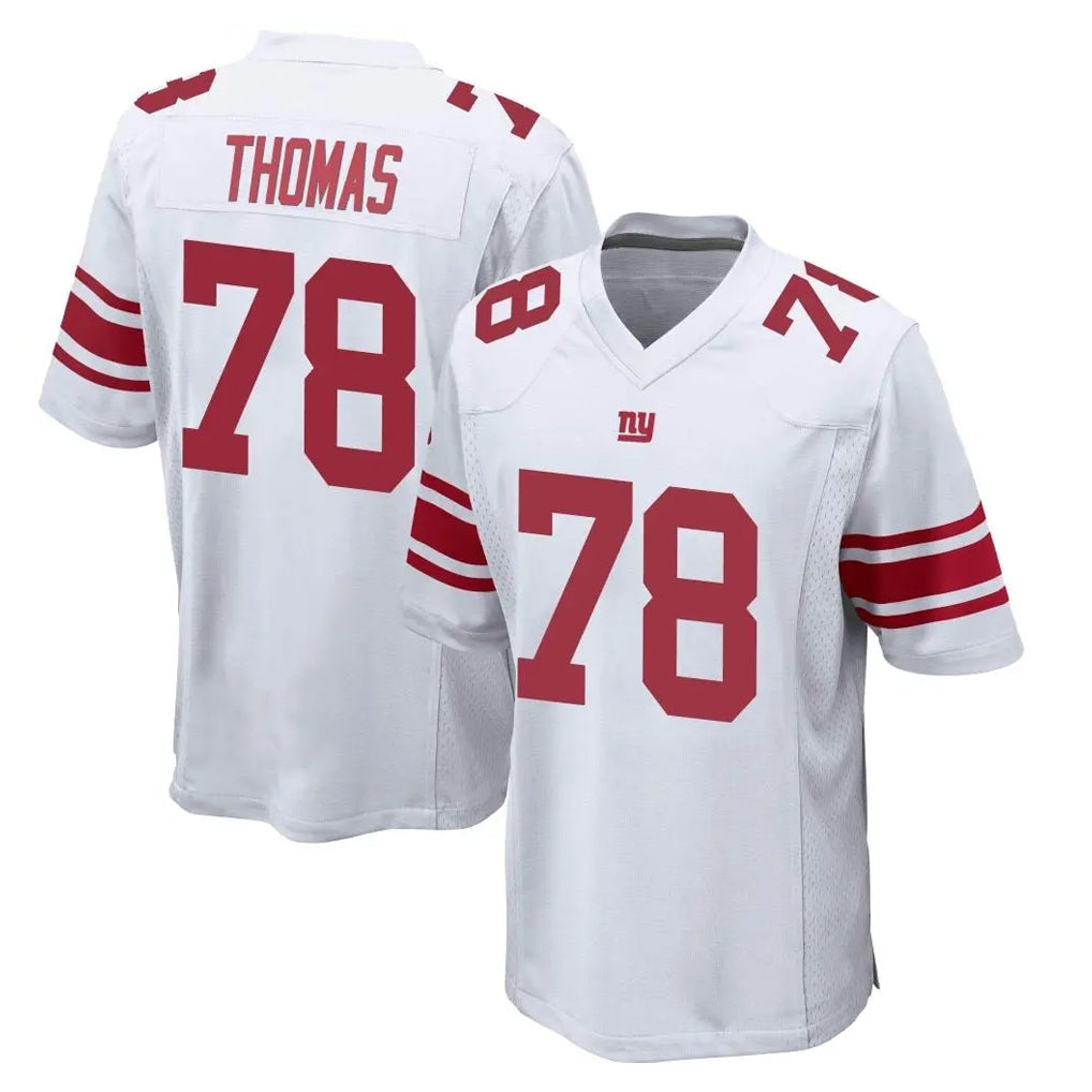 Punc NY.Giants #78 Andrew Thomas Player White Home Game Stitched Jerseys