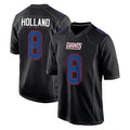 Punc NY.Giants #8 Jevon Holland Player Carbon Fashion Limited Home Game Stitched Jerseys