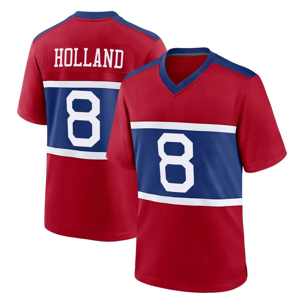 Punc NY.Giants #8 Jevon Holland Player Red Century Home Game Stitched Jerseys
