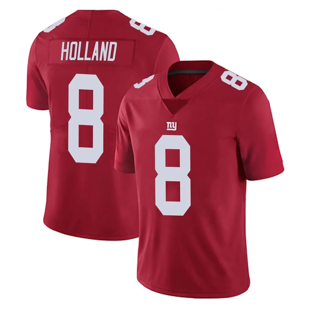 Punc NY.Giants #8 Jevon Holland Player Red Limited Vapor Untouchable Home Game Stitched Jerseys