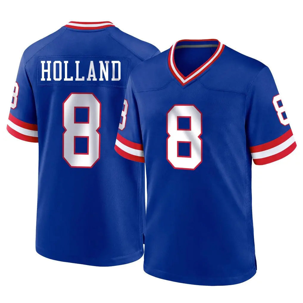 Punc NY.Giants #8 Jevon Holland Player Royal Classic Home Game Stitched Jerseys