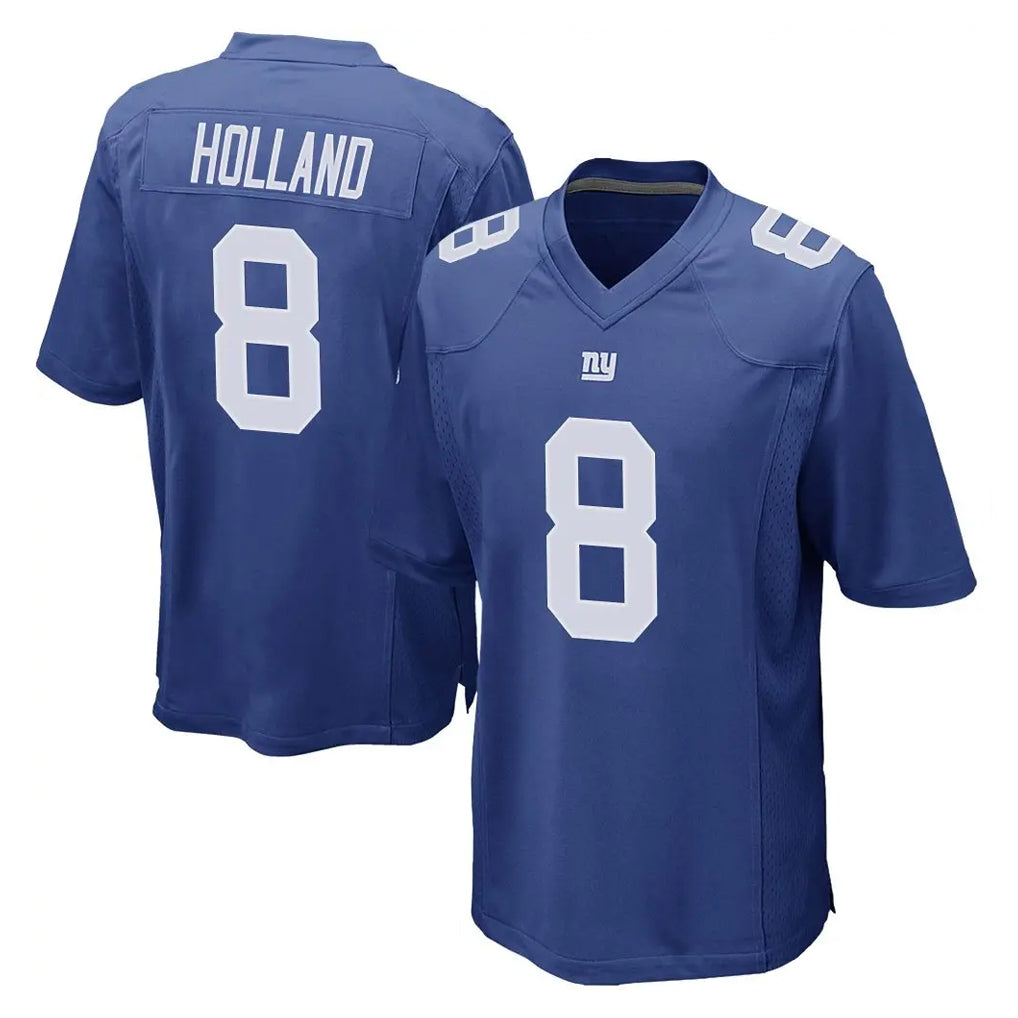 Punc NY.Giants #8 Jevon Holland Player Royal Home Game Stitched Jerseys