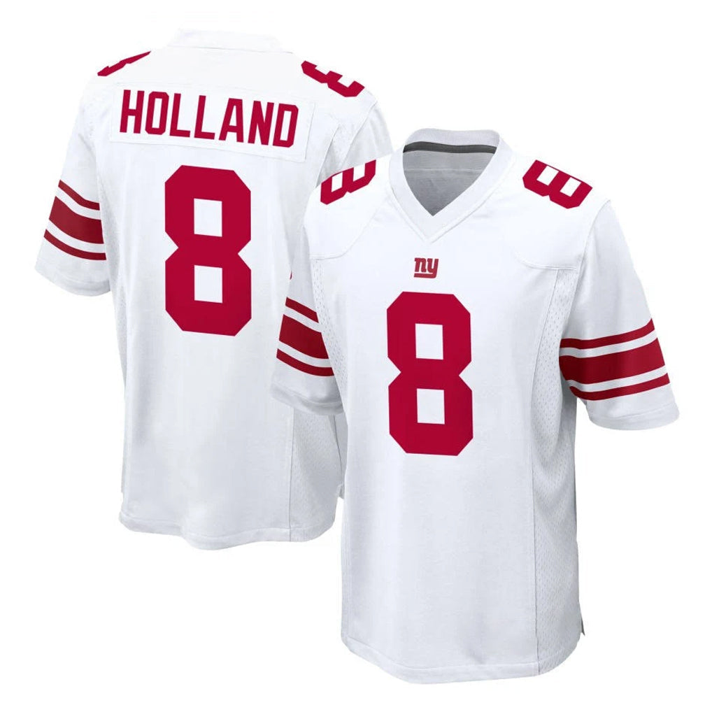 Punc NY.Giants #8 Jevon Holland Player White Home Game Stitched Jerseys