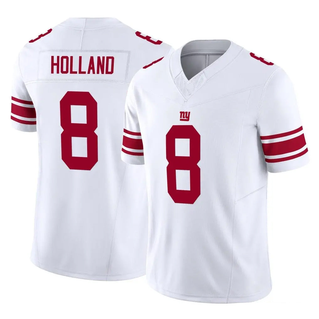 Punc NY.Giants #8 Jevon Holland Player White Limited Vapor F.U.S.E. Home Game Stitched Jerseys