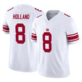 Punc NY.Giants #8 Jevon Holland Player White Limited Vapor F.U.S.E. Home Game Stitched Jerseys
