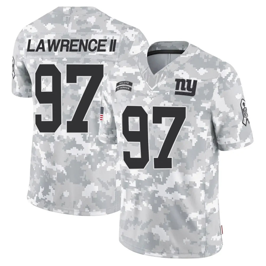 Punc NY.Giants #97 Dexter Lawrence II Player Arctic Camo Salute to Service Limited Stitched Jerseys
