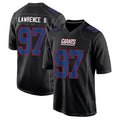 Punc NY.Giants #97 Dexter Lawrence II Player Black Carbon Fashion Stitched Jerseys