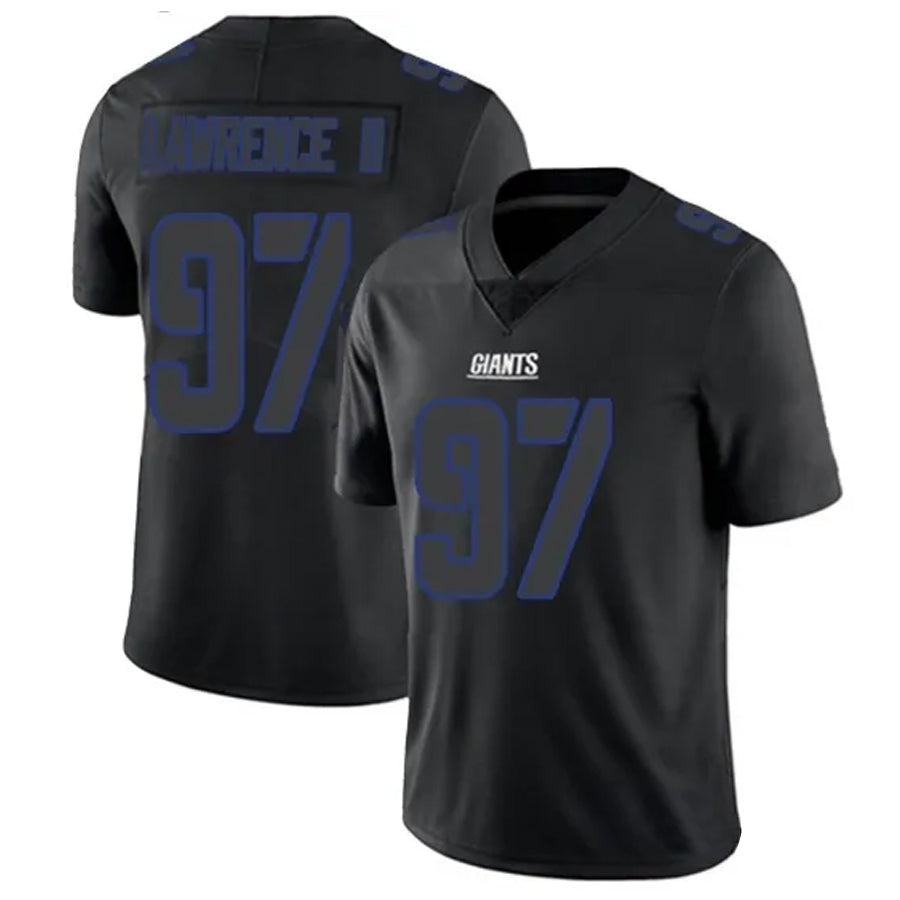 Punc NY.Giants #97 Dexter Lawrence II Player Limited Black Impact Stitched Jerseys