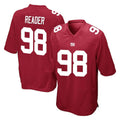 Punc NY.Giants #98 DJ Reader Player Red Home Game Stitched Jerseys