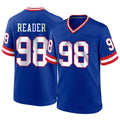 Punc NY.Giants #98 DJ Reader Player Royal Classic Home Game Stitched Jerseys