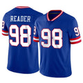 Punc NY.Giants #98 DJ Reader Player Royal Classic Vapor Home Game Stitched Jerseys