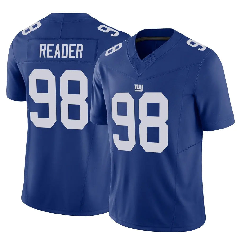 Punc NY.Giants #98 DJ Reader Player Royal Limited Vapor F.U.S.E. Home Game Stitched Jerseys