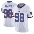 Punc NY.Giants #98 DJ Reader Player White Color Rush Home Game Stitched Jerseys