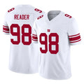 Punc NY.Giants #98 DJ Reader Player White Limited Vapor F.U.S.E. Home Game Stitched Jerseys