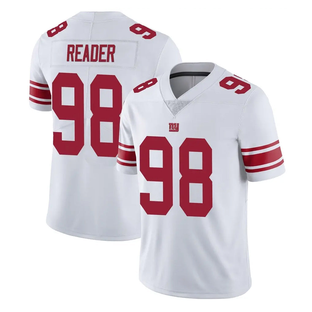 Punc NY.Giants #98 DJ Reader Player White Limited Vapor Untouchable Home Game Stitched Jerseys