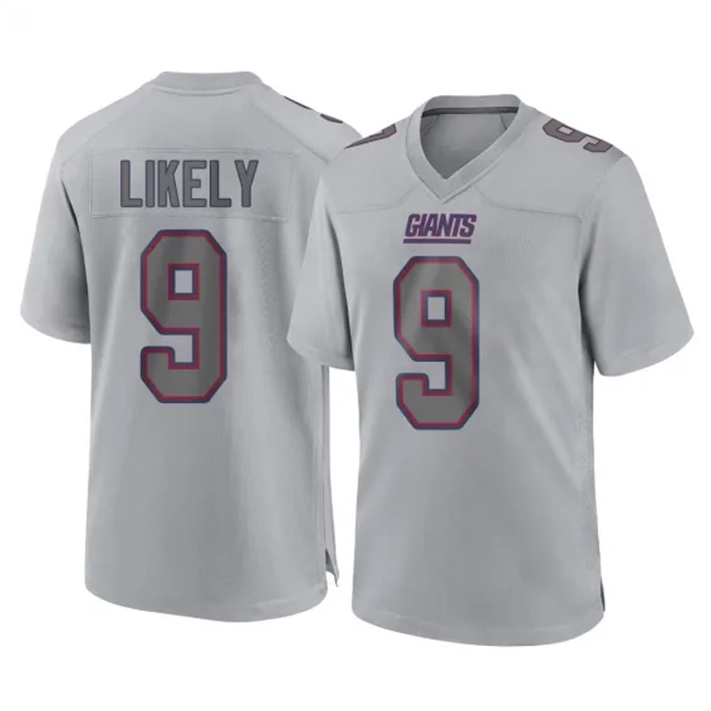 Punc NY.Giants #9 Lsaiah Likely Player Gray Atmosphere Fashion Limited Game Stitched Jerseys