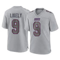 Punc NY.Giants #9 Lsaiah Likely Player Gray Atmosphere Fashion Limited Game Stitched Jerseys