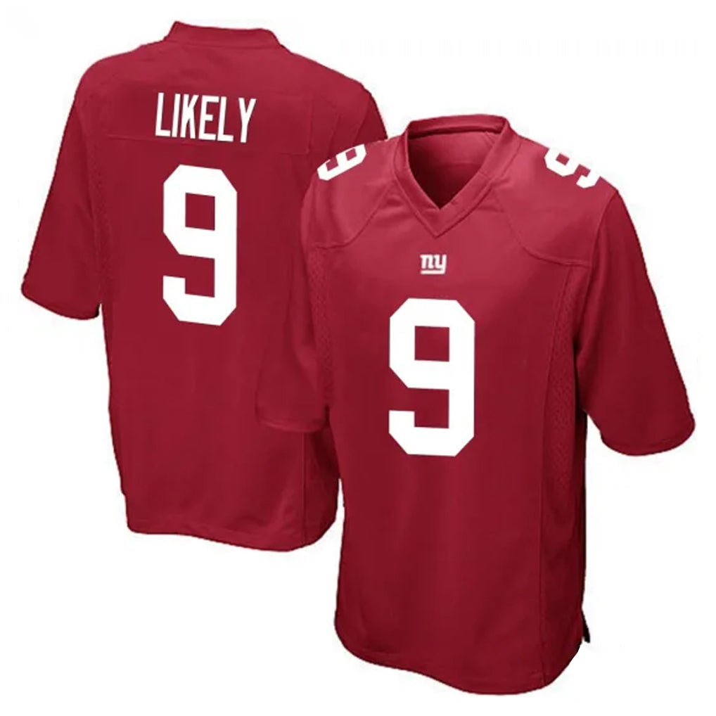 Punc NY.Giants #9 Lsaiah Likely Player Red Home Game Stitched Jerseys