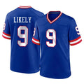 Punc NY.Giants #9 Lsaiah Likely Player Royal Classic Home Game Stitched Jerseys