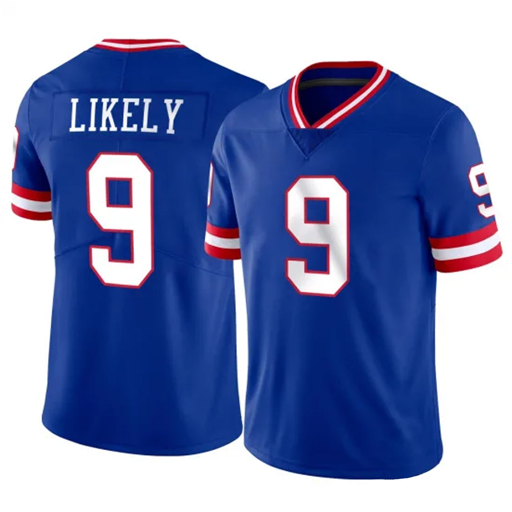 Punc NY.Giants #9 Lsaiah Likely Player Royal Classic Vapor Home Game Stitched Jerseys