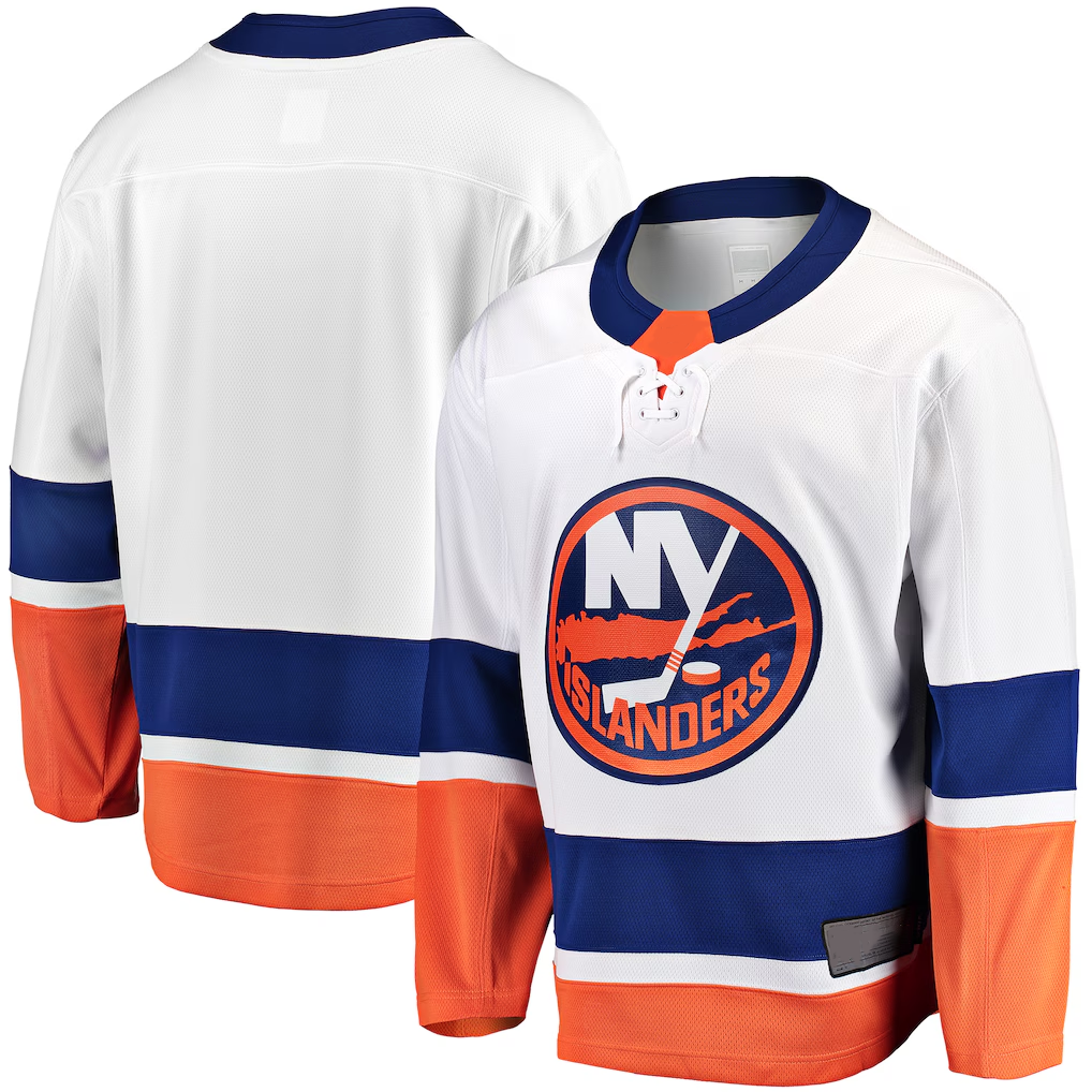 Punc NY.Islanders White Breakaway Away Jerseys