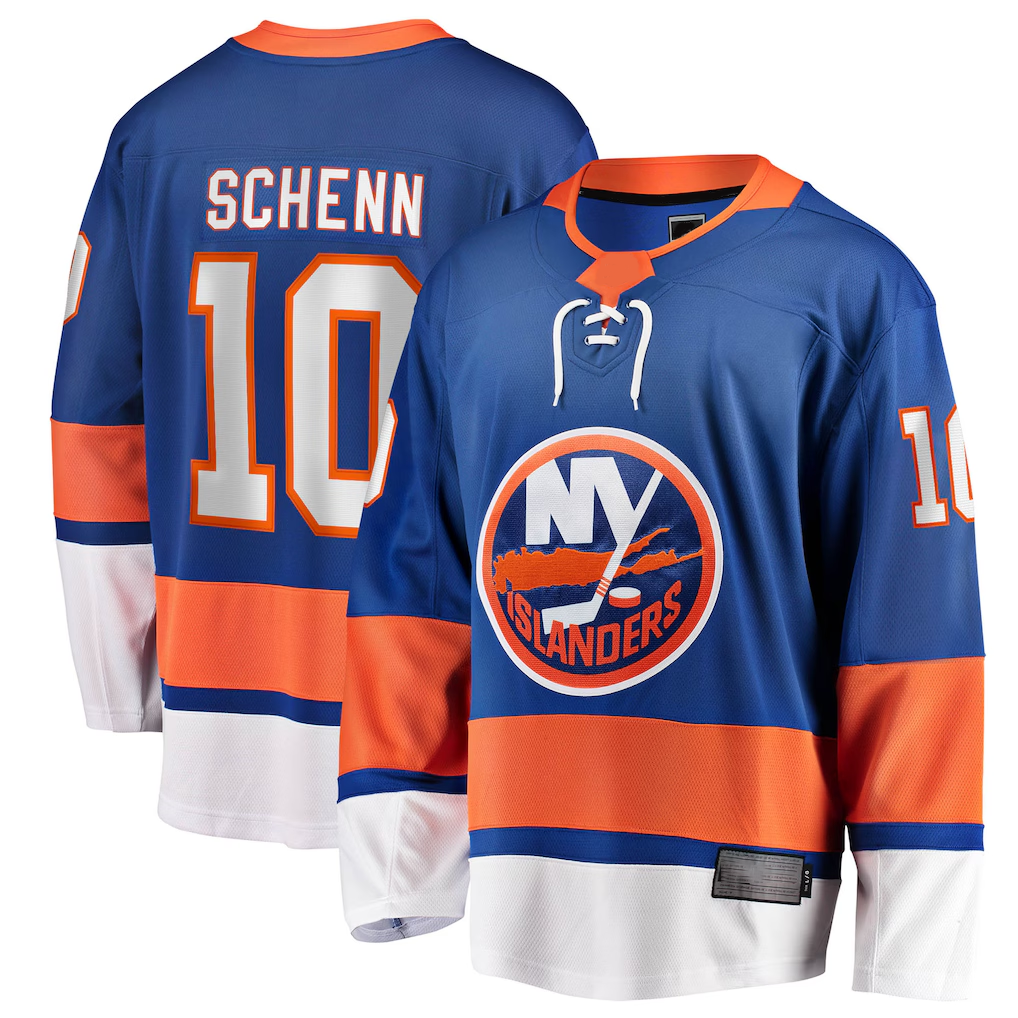 Punc NY.Islanders #10 Brayden Schenn Blue Home Breakaway Jerseys
