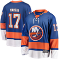 Punc NY.Islanders #17 Matt Martin Home Breakaway Player Jerseys - Royal