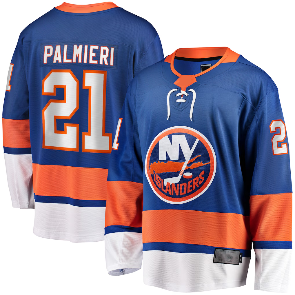 Punc NY.Islanders #21 Kyle Palmieri Royal Home Breakaway Replica Jerseys