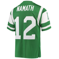 Punc NY.Jets 1968 #12 Joe Namath Mitchell & Ness Green Authentic Throwback Retired Player Stitched Puhic Jersey