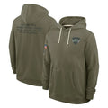 Punc NY.Jets Olive Salute to Service Pullover Hoodies Limited Blank Player Stitched Jerseys