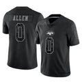 Punc NY.Jets #0 Braelon Allen Player Black REFLECTIVE Limited Stitched Jerseys