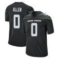 Punc NY.Jets #0 Braelon Allen Player Stealth Black Home Game Stitched Jerseys